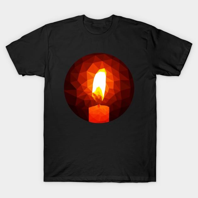 Burning Candle T-Shirt by kazoosolo